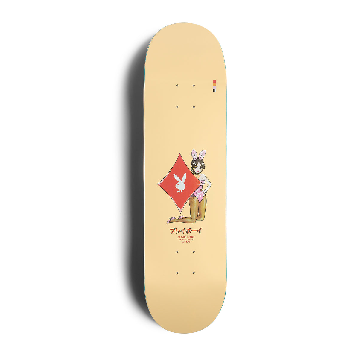 Playboy Tokyo Ace of Diamonds Skateboard Color Bars