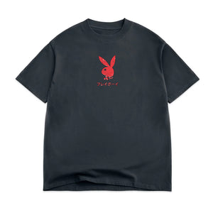 Ace of Hearts Distressed Tee - Vintage Black