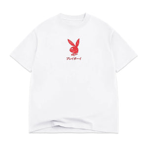 Ace of Hearts Distressed Tee - White