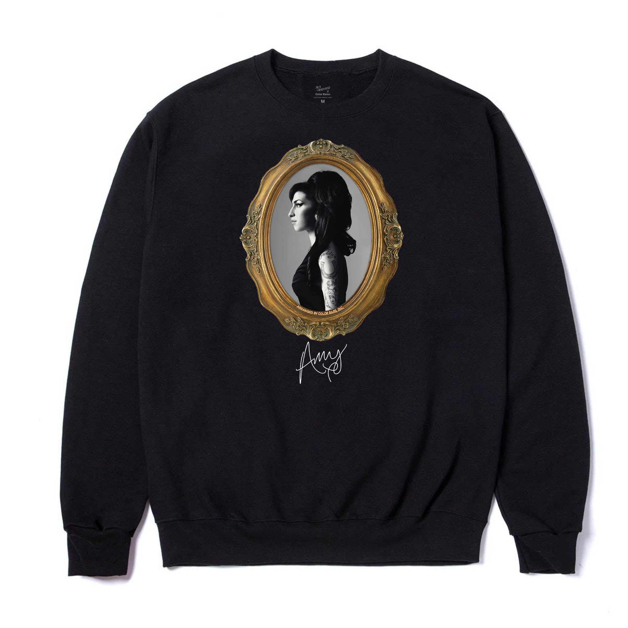 Amy Portrait Crewneck - Black – Color Bars