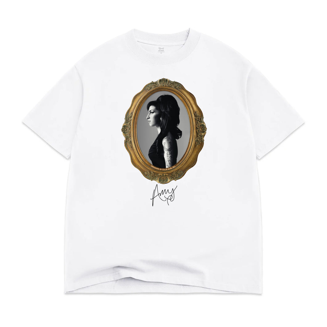 Amy Portrait Tee - White – Color Bars