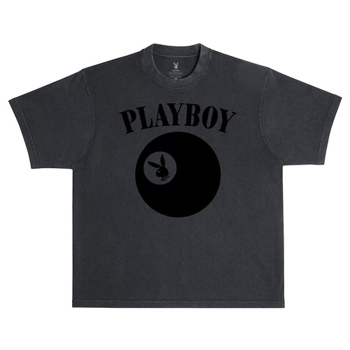 Billiards Puff Print Tee (BOXY FIT) - Black