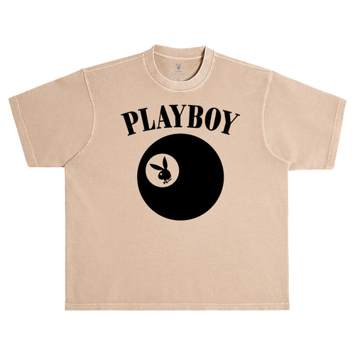 Billiards Puff Print Tee (BOXY FIT) - Burro