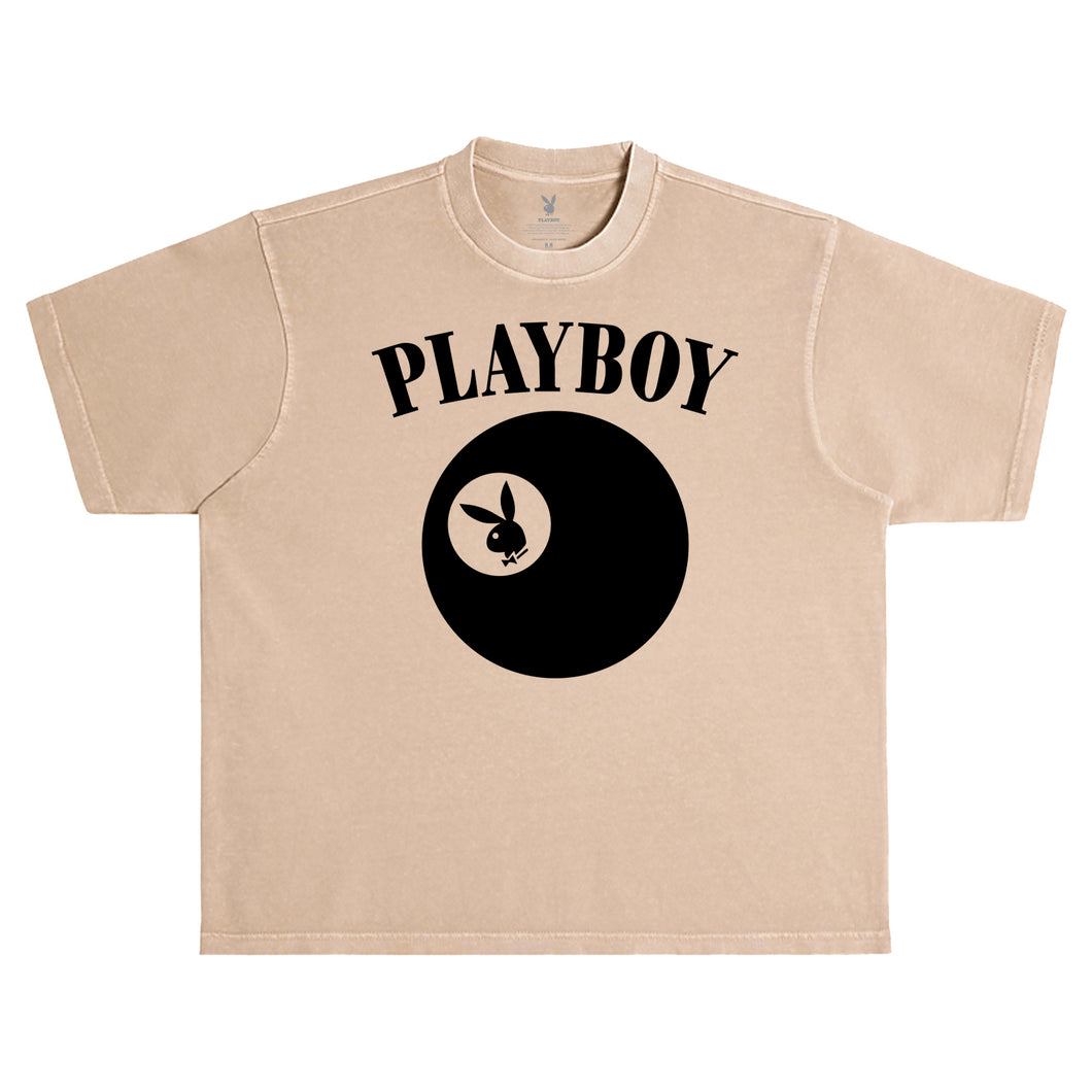 Billiards Puff Print Tee (BOXY FIT) - Burro