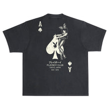 Load image into Gallery viewer, Ace of Spades Distressed Tee (BOXY FIT) - Black