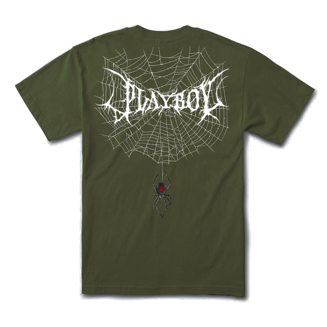 Black Widow Tee - Military Green