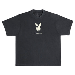 Ace of Spades Distressed Tee (BOXY FIT) - Black