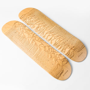 Joy Division Unknown Pleasures Skateboard Set - Natural / Laser Etch