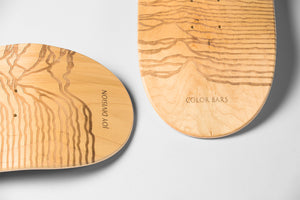 Joy Division Unknown Pleasures Skateboard Set - Natural / Laser Etch