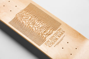 Joy Division Unknown Pleasures Skateboard Set - Natural / Laser Etch