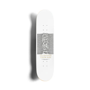 Joy Division Unknown Pleasures Skateboard Set - Black / Holographic Foil