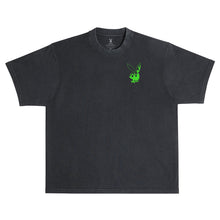 Load image into Gallery viewer, Flames 2.0 Tee (BOXY FIT) - Black/Slime Green