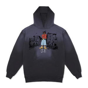 Harlem Hoodie - Potassium Washed Black