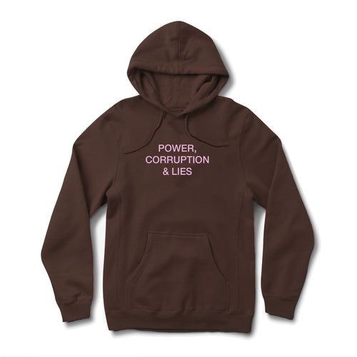 Power, Corruption & Lies Hoodie - Brown