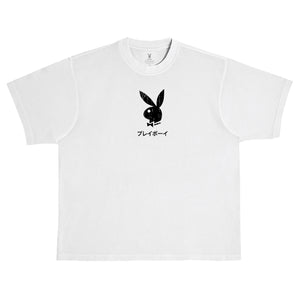 Ace of Spades Distressed Tee (BOXY FIT) - Lunar Rock