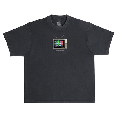 No Signal Tee (Boxy Fit) - Black