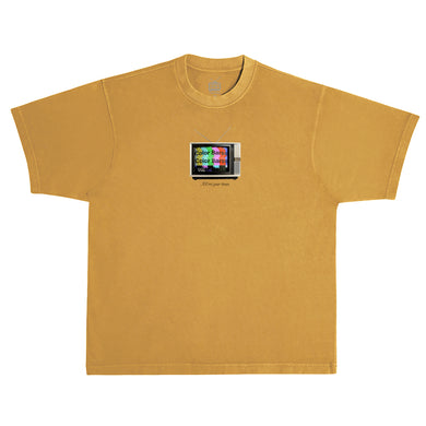 No Signal Tee (Boxy Fit) - Peanut Butter