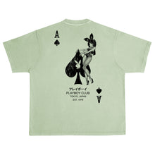 Load image into Gallery viewer, Ace of Spades Distressed Tee (BOXY FIT) - Oil Green