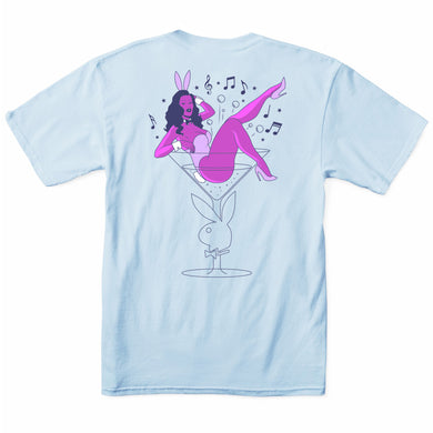 Playboy Casino Tee - Light Blue