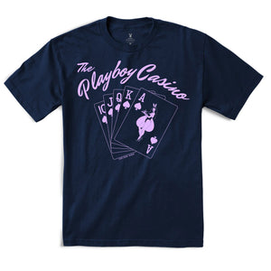 Playboy Casino Tee - Navy