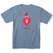 Load image into Gallery viewer, Playboy Ace of Hearts Tee - Stone Blue