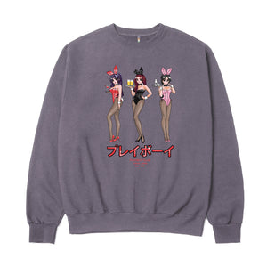 Playboy Happy Hour Crewneck - Pigment Plum