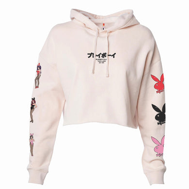 Playboy Tokyo Crop Hood - Blush