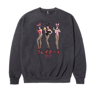 Playboy Happy Hour Crewneck - Pigment Black