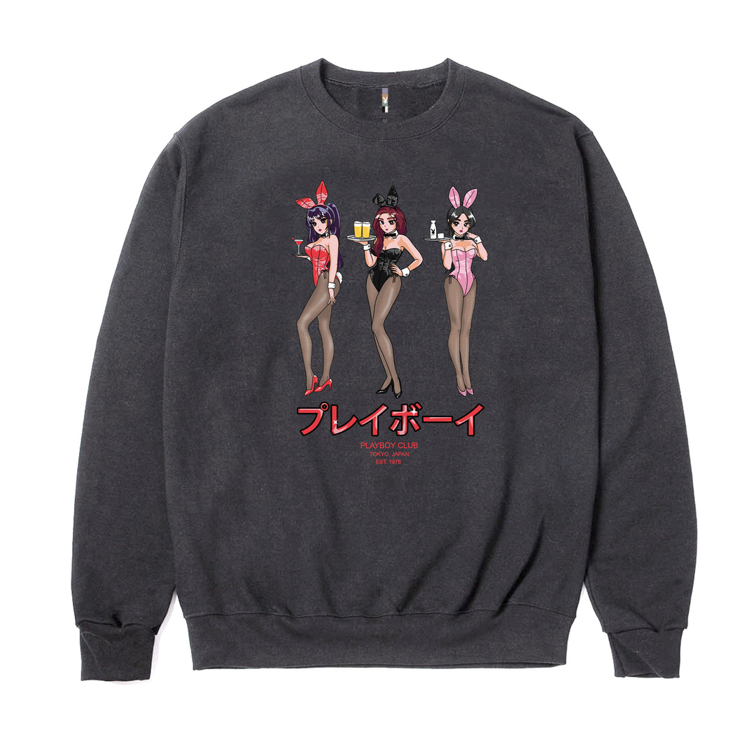Playboy Happy Hour Crewneck - Pigment Black