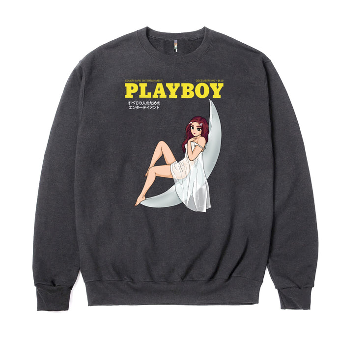 Playboy Moonlit Crewneck - Pigment Black