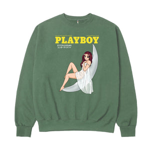 Playboy Moonlit Crewneck - Pigment Alpine