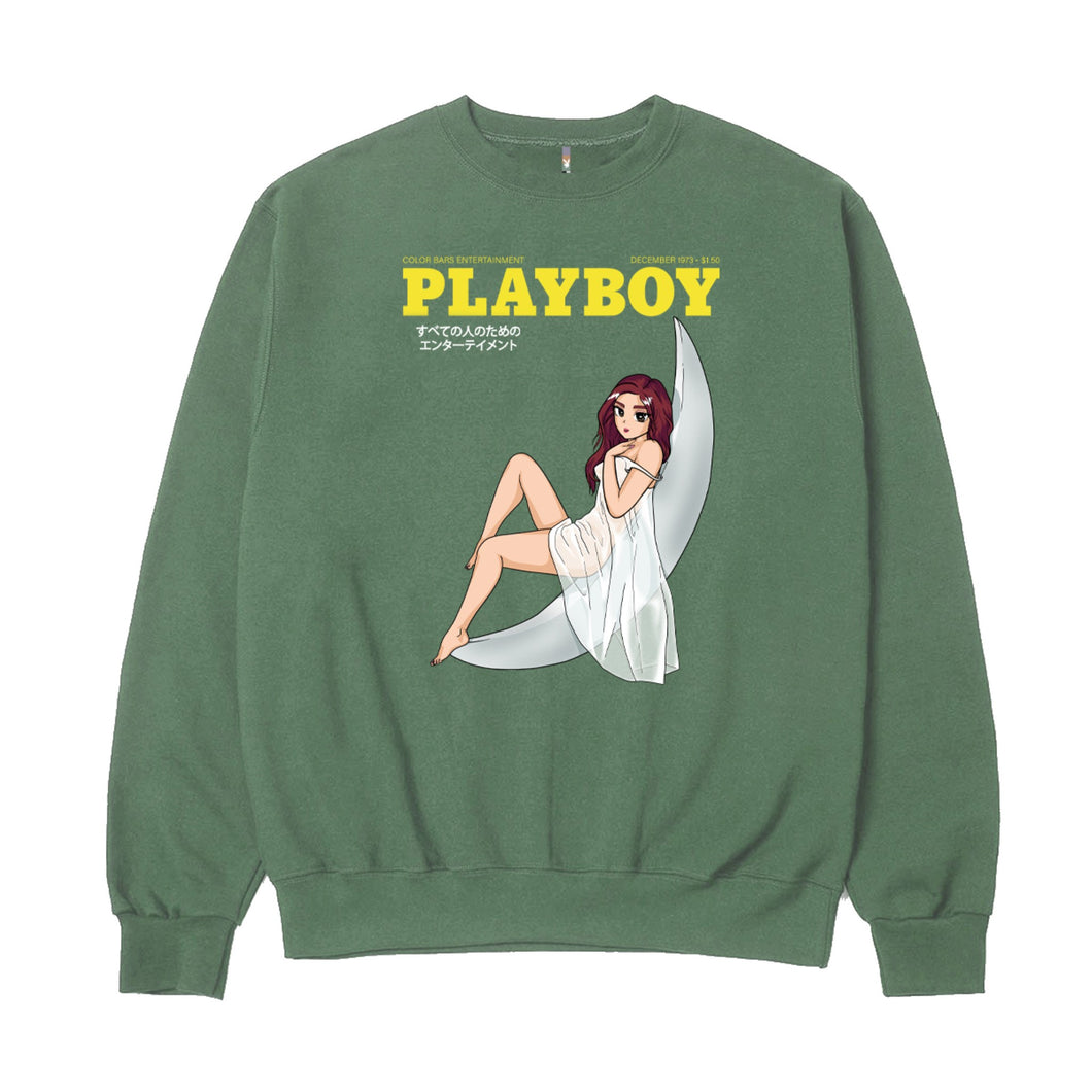 Playboy Moonlit Crewneck - Pigment Alpine